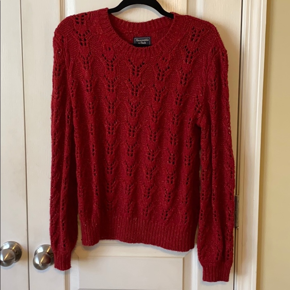 Abercrombie and Fitch red sweater